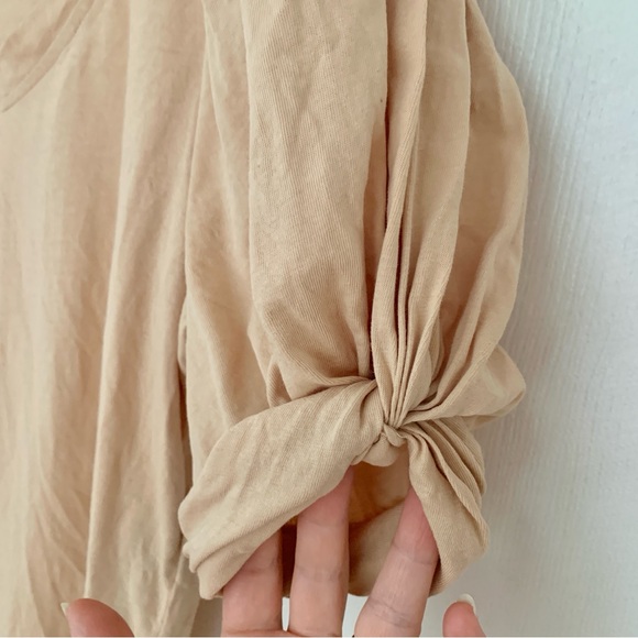 7 FOR ALL MANKIND Cotton Puff Sleeved Top Women’s Size Medium - Picture 3 of 5